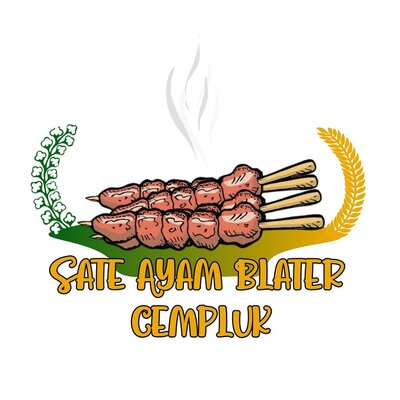 Trademark Sate Ayam Blater Cempluk dan Lukisan