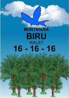 Trademark MUNTIHARA BIRU WALET 16-16-16 + LUKISAN