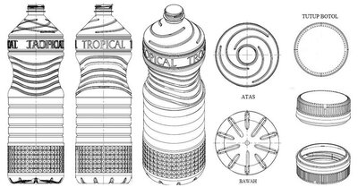 Trademark Merek 3D BOTOL MINYAK TROPICAL 2 LITER