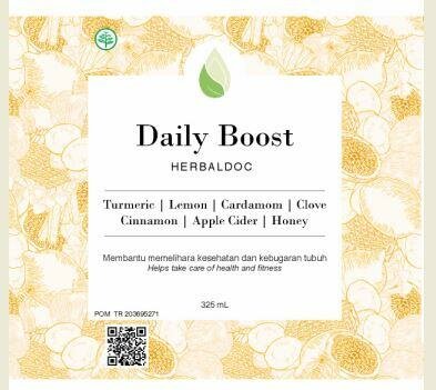 Trademark DAILY BOOST HERBALDOC + LOGO + LUKISAN