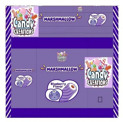 Trademark CANDY CREATIONS MARSHMALLOW dan logo (blueberry flavor )