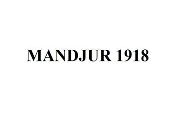 Trademark MANDJUR 1918