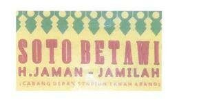 Trademark SOTO BETAWI H. JAMAN - JAMILAH