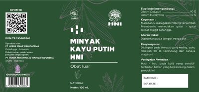 Trademark MINYAK KAYU PUTIH HNI