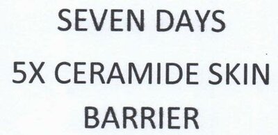 Trademark SEVEN DAYS 5X CERAMIDE SKIN BARRIER