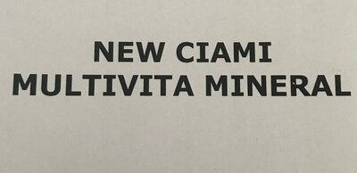 Trademark NEW CIAMI MULTIVITA MINERAL