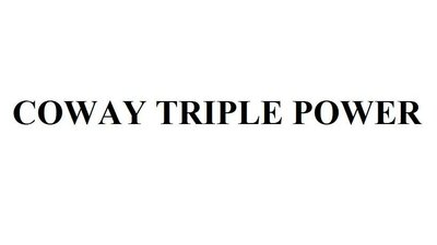 Trademark COWAY TRIPLE POWER