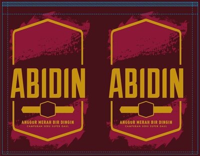 Trademark ABIDIN ANGGUR MERAH BIR DINGIN & Logo