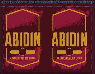 Trademark ABIDIN ANGGUR MERAH BIR DINGIN & Logo