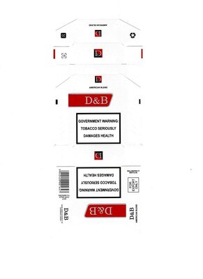 Trademark D & B AMERICAN BLEND BEVEL EGDE