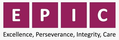 Trademark EPIC (Excellence, Perseverance, Integrity, Care) + Logo