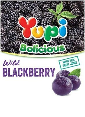 Trademark YUPI BOLICIOUS WILD BLACKBERRY & Lukisan