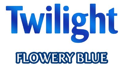 Trademark TWILIGHT FLOWERY BLUE