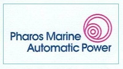 Trademark Pharos Marine Automatic Power dan logo lingkaran merah imajinatif