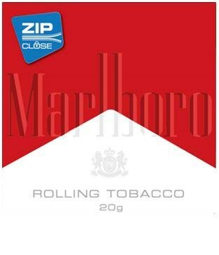 Trademark MARLBORO (w/Rooftop ZIP CLOSE ROLLING TOBACCO 20g)