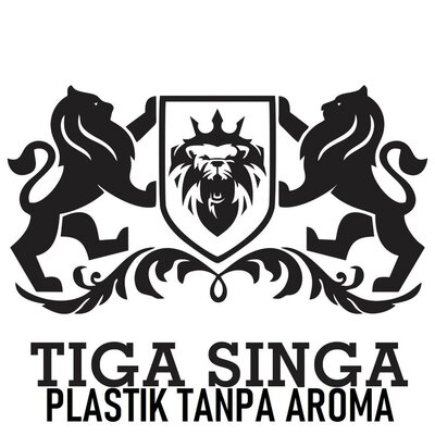 Trademark TIGA SINGA PLASTIK TANPA AROMA+ Logo