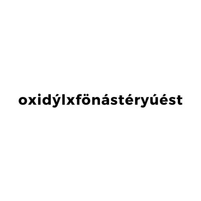 Trademark oxidýlxfönástéryúést