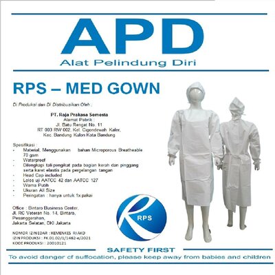 Trademark RPS-MED GOWN