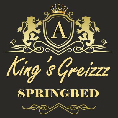 Trademark King's Greizzz Springbed + Logo