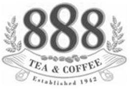 Trademark 888 TEA & COFFEE ESTABLISHED 1942 & Lukisan