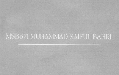 Trademark MSB371 MUHAMMAD SAIFUL BAHRI