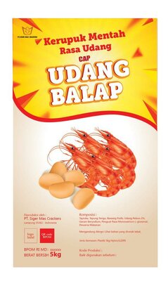 Trademark KERUPUK MENTAH RASA UDANG CAP UDANG BALAP