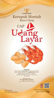 Trademark KERUPUK MENTAH RASA UDANG CAP UDANG LAYAR