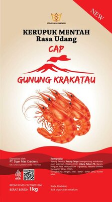 Trademark KERUPUK MENTAH RASA UDANG CAP GUNUNG KRAKATAU