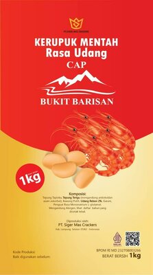 Trademark KERUPUK MENTAH RASA UDANG CAP BUKIT BARISAN