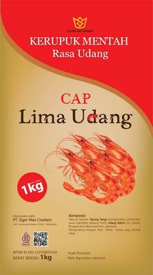 Trademark KERUPUK MENTAH RASA UDANG CAP UDANG LIMA UDANG