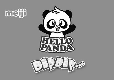 Trademark MEIJI HELLO PANDA DIPDIP & Lukisan Panda