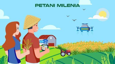 Trademark PETANI MILENIA + lukisan