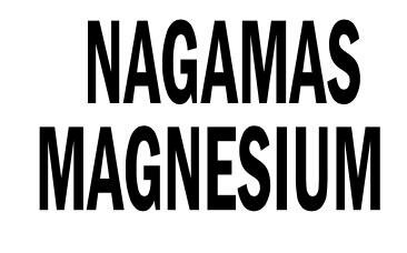 Trademark NAGAMAS MAGNESIUM