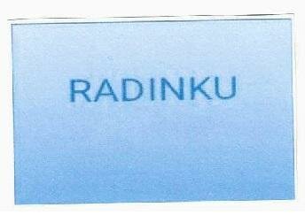 Trademark RADINKU