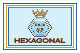 Trademark RAJA AIR HEXAGONAL + LOGO