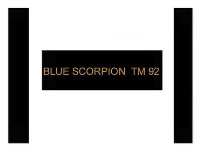 Trademark BLUE SCORPION TM 92 + LOGO