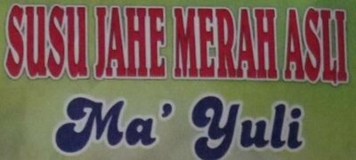 Trademark Susu Jahe Merah Ma'yuli