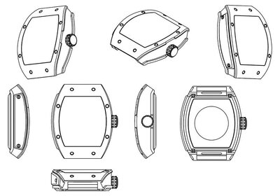 Trademark Watch case design