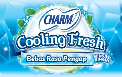 Trademark CHARM Cooling Fresh Bebas Rasa Pengap SENSASI DINGIN (color logo)