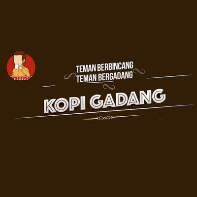 Trademark kopi gadang teman berbincang teman bergadang