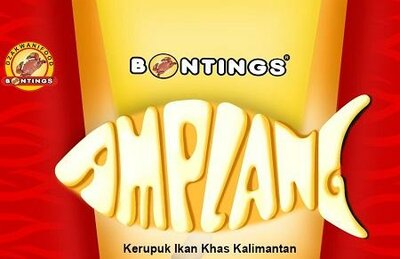 Trademark BONTINGS DAN TULISAN AMPLANG BERBENTUK IKAN + LOGO BONTINGS DZAKWANI FOOD
DAN LUKISAN KEPITING