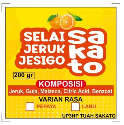 Trademark SELAI JERUK JESIGO SAKATO