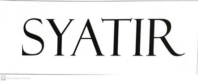 Trademark SYATIR + LOGO