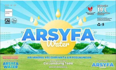 Trademark ARSYFA Water + Logo