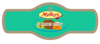 Trademark MELKO'S BLOSSOM HONEY + LUKISAN