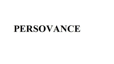 Trademark PERSOVANCE