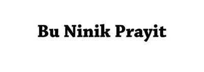 Trademark Bu Ninik Prayit