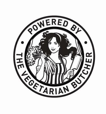 Trademark THE VEGETARIAN BUTCHER STICKER (STYLISED) & DEVICE