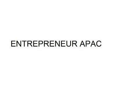 Trademark ENTREPRENEUR APAC