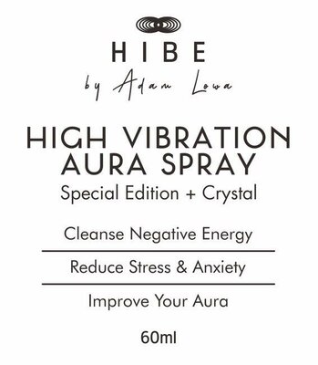 Trademark HIBE by Adam Lowa HIGH VIBRATION AURA SPRAY - Special Edition Energy Reduce Stress &
Anxiety Improve Your Aura 60ml